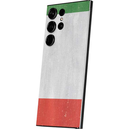 Italy Flag Distressed Galaxy S24 Ultra Skin